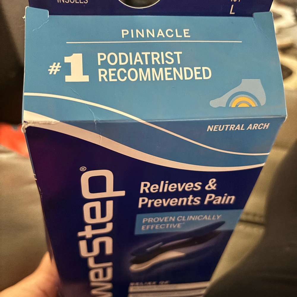 Power step insoles- men’s size 16.relieves and prevents pain